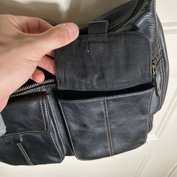 Vintage Fossil - Black Smooth Leather Large Purse - Picture 14 of 16